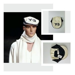 Y-3 Crocodile Embossed Leather Gatsby Hat (Large)